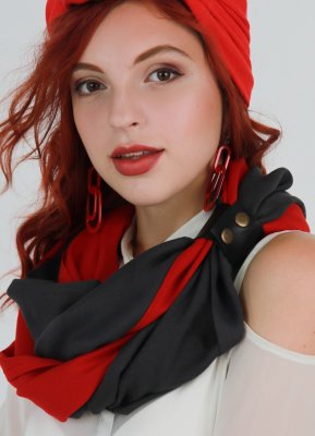 Кашеміровий шарф"Мілан ", шарф снуд, шарф бактус, зимовий жіночий шарф, больш - 6757456 - SvitStyle