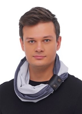 Кашеміровий шарф "Мілан", шарф снуд, шарф бактус, зимовий шарф - 8041872 - SvitStyle