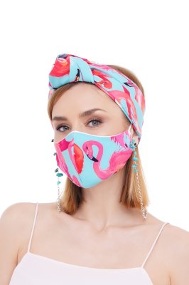 Літній набір маска + ланцюжок для маски - 8213120 - SvitStyle