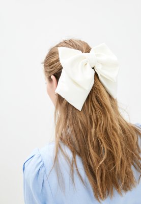 Великий білий luxury бант - прикраса для волосся від myscarf - SvitStyle