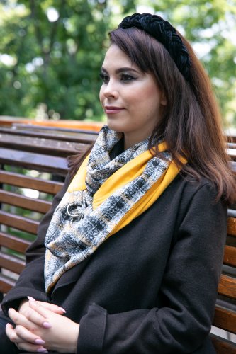 Шарф-бактус единбург, жіночий шарф, великий жіночий шарф, подарунок жінці - SvitStyle