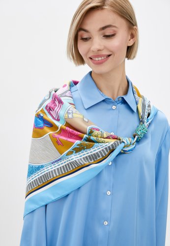 Хустка Бірюзові мрії від бренду MyScarf, подарунок жінці - SvitStyle
