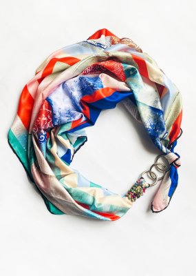 Дизайнерська хустка "Морський круїз" колекція VIP від бренду my scarf - SvitStyle