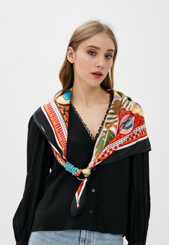 Дизайнерська хустка Яскравий Мілан від бренду my scarf, подарунок жінці, прикр - SvitStyle