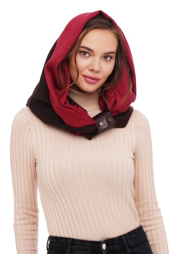 Кашеміровий шарф Мілан, шарф снуд, шарф бактус, зимовий жіночий шарф, великий  - SvitStyle