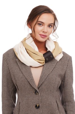 Кашеміровий шарф "Мілан", шарф снуд, шарф бактус, зимовий жіночий шарф, великий  - 8466849 - SvitStyle