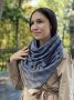 Стильний шарф двосторонній шарф з оригінальною застібкою кільця, унісекс My Scar (1)