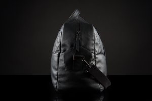  Чорна дорожня сумка еко-шкіра Auto-Sport Bag-tb002 - SvitStyle