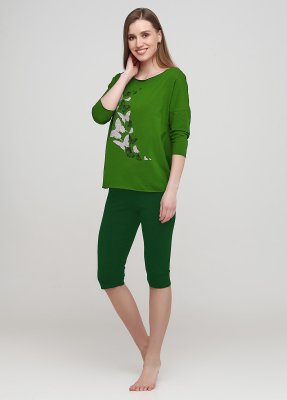 Капрі жіночі зелені зелені - 8618747 - SvitStyle