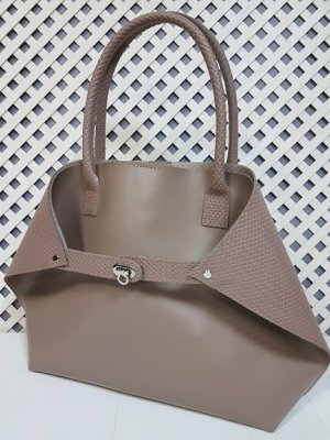 Женская сумка "Флай" натуральная кожа, латте с плетенкой - 8175070 - SvitStyle
