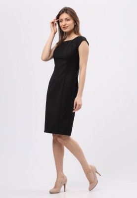 Чорна сукня футляр з м'якої костюмної тканини 5724, 44 - 8619146 - SvitStyle