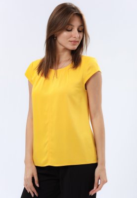 Яскрава жовта блуза з віскозної тканини 1306, 42 - 8619214 - SvitStyle