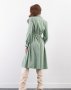 Зелена вельветова сукня-сорочка з довгими рукавами (3)