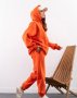 Теплий оверсайз костюм помаранчевого кольору (2)