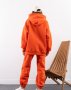 Теплий оверсайз костюм помаранчевого кольору (3)