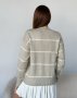 Ангоровий трикотажний светр бежевого кольору в смужку (3)