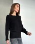 Чорний ангоровий светр із подовженими манжетами (2)