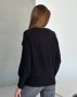Чорний ангоровий светр із подовженими манжетами (3)