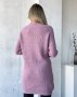 Темно-рожевий кашеміровий светр-туніка (3)