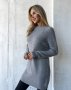 Сірий кашеміровий светр-туніка (2)