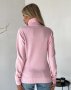 Рожевий кашеміровий светр із високим горлом (3)