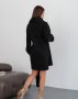 Чорна ангорова сукня з довгим поясом-палантином (3)