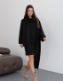 Чорна ангорова сукня з довгим поясом-палантином (2)