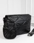 Чорна дута сумка з підвісним гаманцем (2)