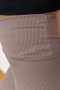 Лосини жіночі в рубчик, колір темно-бежевий, 205R606 (6)