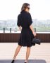 Чорна сукня-сорочка на ґудзиках (3)