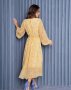 Шифонова жовта сукня класичного крою (3)
