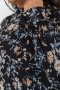 Сукня шифонова з принтом, колір чорно-бежевий, 204R201-1 (5)