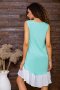 Літня сукня, з рюшею м'ятного кольору, 167R100-2 (4)