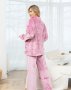 Рожева махрова піжама з кишенями (3)