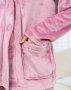 Рожева махрова піжама з кишенями (4)