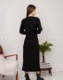 Чорна ангорова сукня з боковою зав'язкою (3)