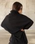 Чорний вільний светр із ангори з високим горлом (3)