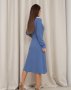 Синє плаття класичного силуету (3)