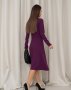 Фіолетова сукня класичного силуету (3)