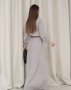 Сіра сукня-сорочка з довгими рукавами (3)