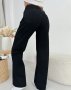 Чорні джинси карго з накладними кишенями (4)