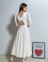 Біла сукня з декоративною спинкою (2)