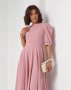 Рожеве плаття з декоративною спинкою (2)