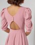Рожеве плаття з декоративною спинкою (4)