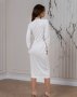 Біла сукня з глибоким декольте (4)