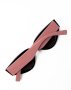 Чорно-рожеві вузькі сонцезахисні окуляри (2)