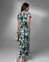 Зелена довга сукня з розрізами (3)
