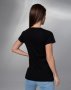 Чорна бавовняна футболка з силуетним малюнком (3)
