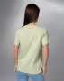 Салатова вінтажна футболка з принтом (3)