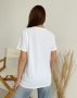 Біла вільна футболка з тваринним принтом (3)